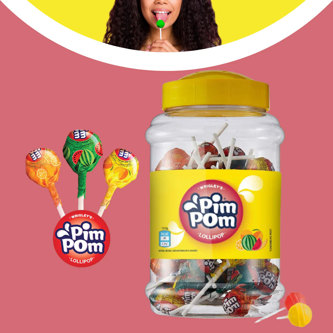 Pim Pom Lolipop | Pack of 6 | Snack Pause India