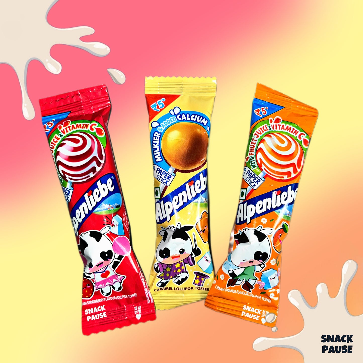 Alpenliebe Lollipop | Pack of 3 | Snack Pause India